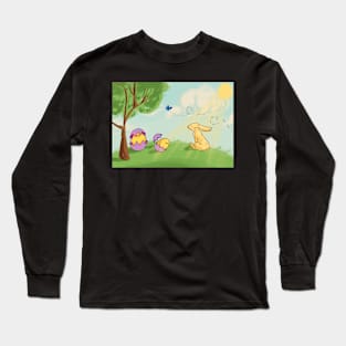 Easter Bunny Easter Eggs Hatched Long Sleeve T-Shirt